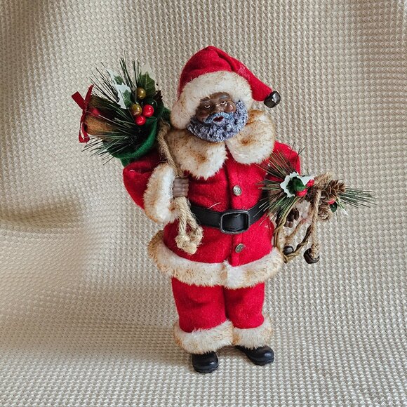 Ashland Christmas Collectible Santa with Gift Sack Holly‎ - NEW with tag - Picture 1 of 10